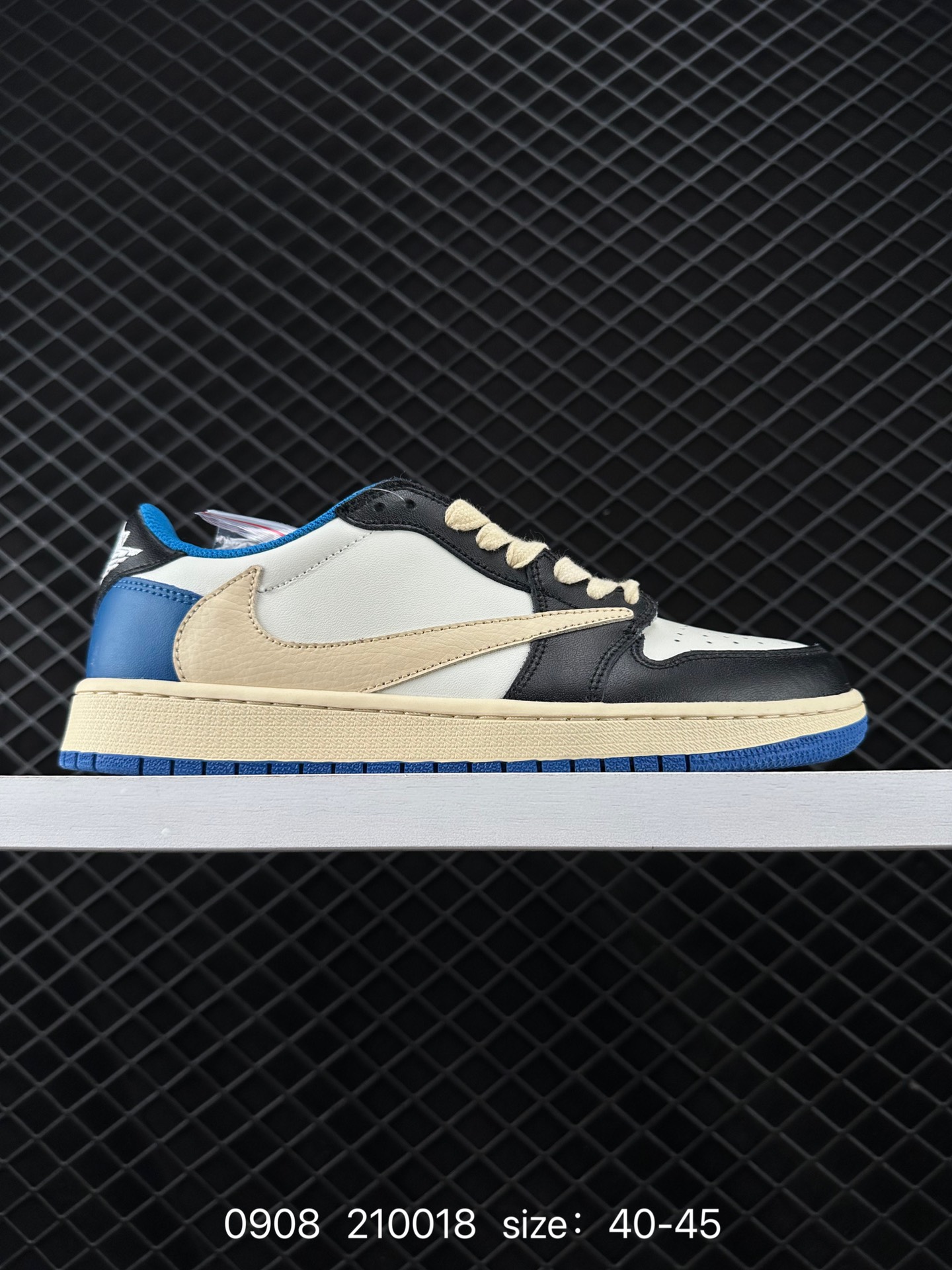 fragment design x Travis Scott x Nike Air Jordan 1 Low OG SP”Black/Green Toe“